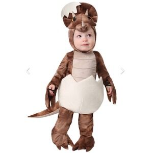 3 Month Hatching Triceratops Costume Dinosaur Egg Costume for Baby, Halloween